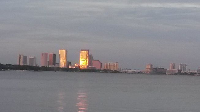 I am writing today from the beautiful Tampa Bay area.